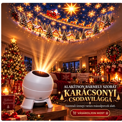 😽😘𝐕𝐄𝐋𝐍𝐎𝐑𝐀® Prémium Karácsonyi Fényprojektor – Ünnepi Kollekció 🎄