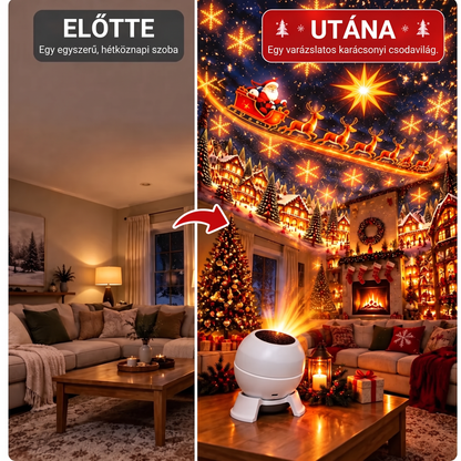 😽😘𝐕𝐄𝐋𝐍𝐎𝐑𝐀® Prémium Karácsonyi Fényprojektor – Ünnepi Kollekció 🎄