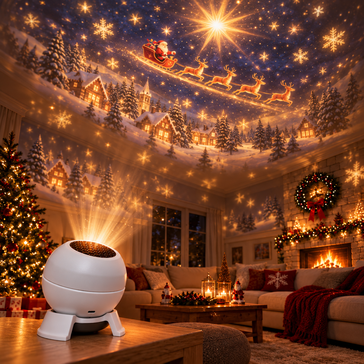 😽😘𝐕𝐄𝐋𝐍𝐎𝐑𝐀® Prémium Karácsonyi Fényprojektor – Ünnepi Kollekció 🎄